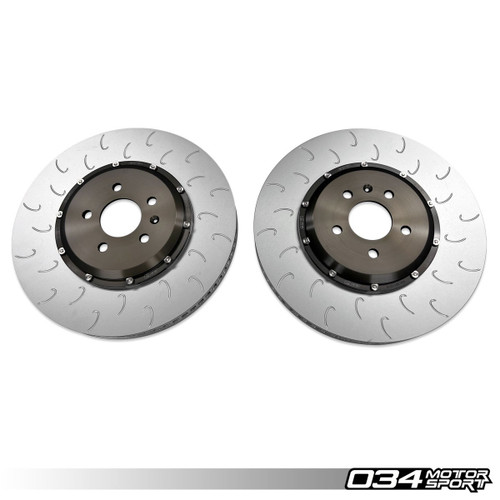 034MOTORSPORT 2-PIECE FLOATING FRONT BRAKE ROTOR UPGRADE KIT FOR AUDI B9/B9.5 RS5