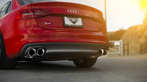 AWE Tuning Audi S4 3.0T Touring Edition Exhaust - Polished Silver Tips (102mm)