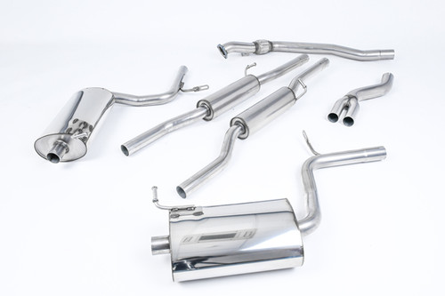 Milltek Cat Back Resonated with 90mm Jet Tips - A4 1.8T B6 quattro - 6 speed