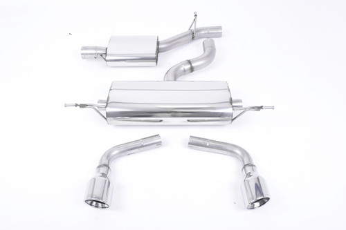 Milltek Cat Back Resonated - 100mm Dual Jet Tips - MK2 TT 3.2 quattro