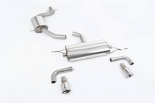 Milltek 2.75" Resonated Cat Back Exhaust - 100mm Polished Jet Tips - MK6 GTI 2.0T