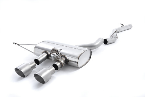 Milltek 2.75" Non Resonated Cat Back Exhaust - Titanium Tips - MK6 Golf R