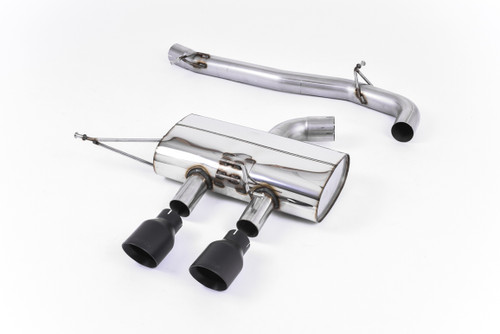 Milltek 3" Race Non Resonated Cat Back Exhaust - Black Velvet Tips - MK6 Golf R