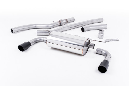Milltek Non-Resonated Cat-Back Exhaust With 435i Style Dual Outlet Polished Tips - Manual Without Tow Bar - N20 Engine Code