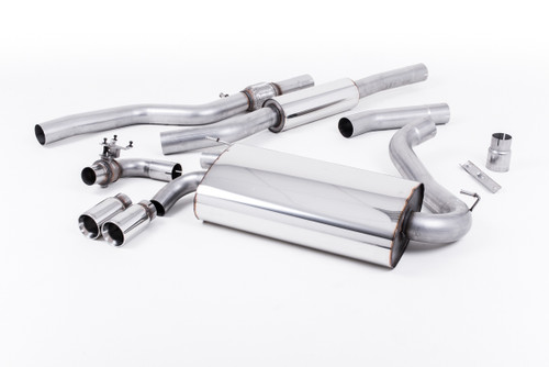 Milltek Resonated Cat-Back Exhaust With OE Style Polished Tips - Manual Without Tow Bar - N20 Engine Code