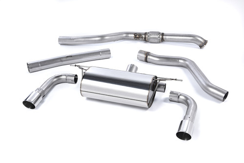 Milltek Cat-Back Exhaust Resonated With Polished Tips - BMW M235i