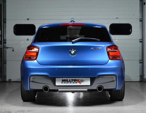 Milltek Cat Back Exhaust Road Verison With Ceramic Black Tips  - BMW M 135i 3 & 5 Door (F21 & F20)