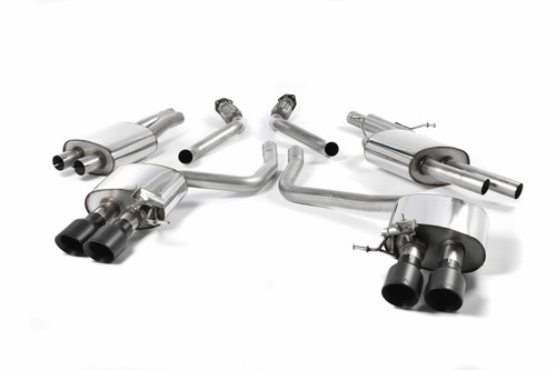 Milltek Cat Back Exhaust With Cerakote Black Tips - BMW M3 (F80) / M4 (F82)