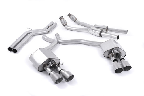 Milltek Non-Resonated Valvesonic Cat Back Exhaust With Titanium Tips - Audi S6 / S7 Sportback 4.0 TFSI Quattro