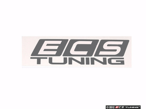 Silver Metallic ECS Tuning Window Sticker - Priced Each