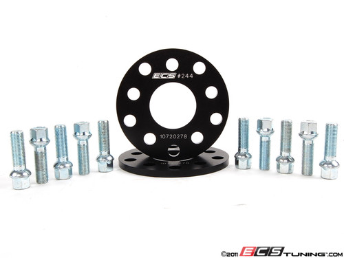 ECS Wheel Spacer & Bolt Kit - 8mm With Ball Seat Bolts