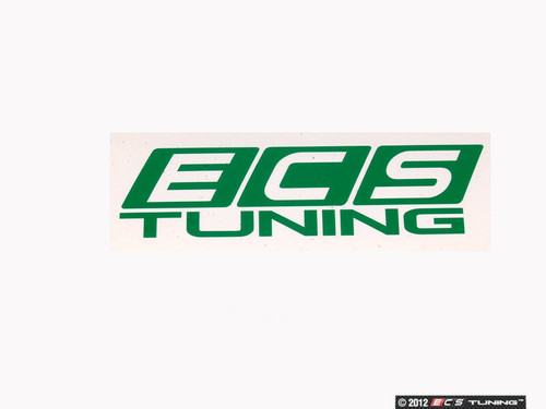 Green ECS Tuning Window Sticker - Priced Each