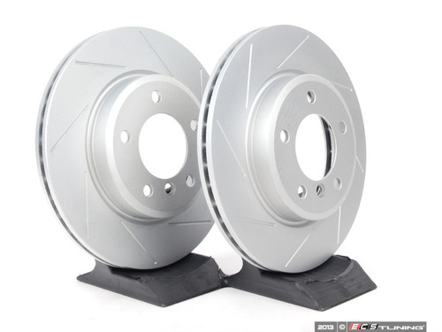 Front Slotted Brake Rotors - Pair (300x22)