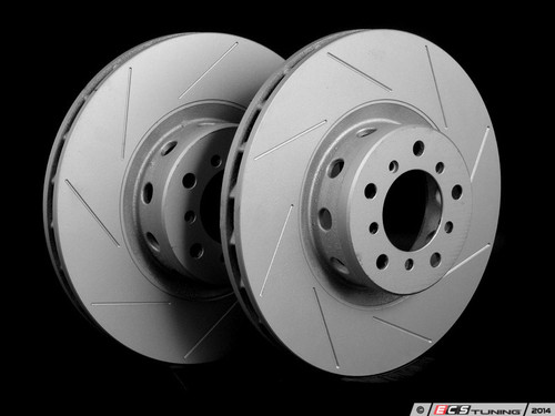 Front Slotted Brake Rotors - Pair (345x32)