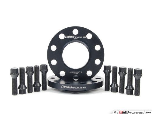 BMW 15mm Rear Wheel Spacers & ECS Conical Seat Bolt Kit