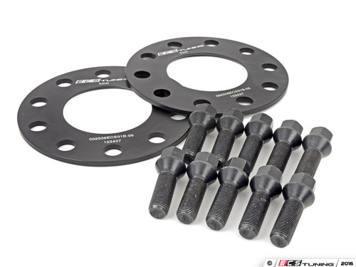 BMW 5mm Front Wheel Spacers & ECS Conical Seat Bolt Kit