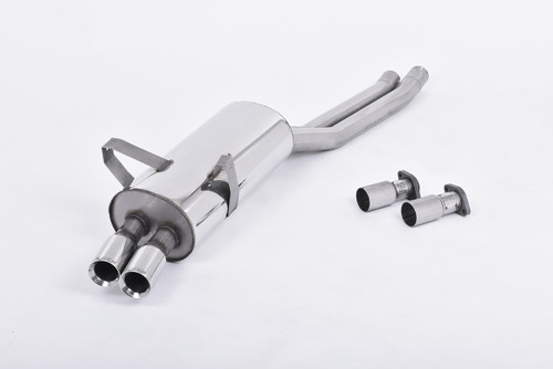 Milltek Cat Back Exhaust - Twin 76mm Polished Tips - E36 325i and 328i