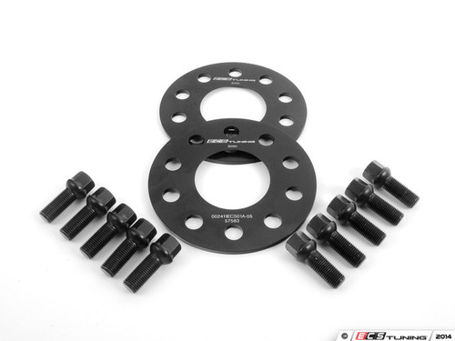 Wheel Spacer & Bolt Kit - 5mm With Black Ball Seat Bolts
