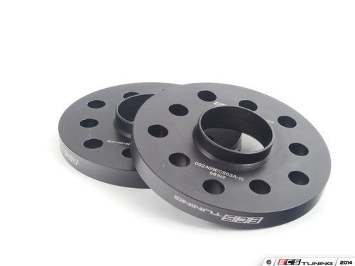 ECS Wheel Spacer & Bolt Kit - 15mm With Black Conical Seat Bolts