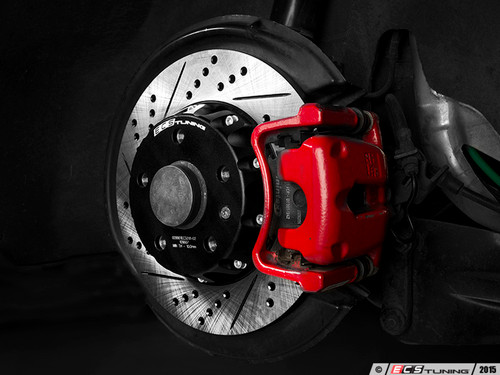 Rear Cross-Drilled & Slotted 2-Piece Brake Rotors - Pair (282x12)