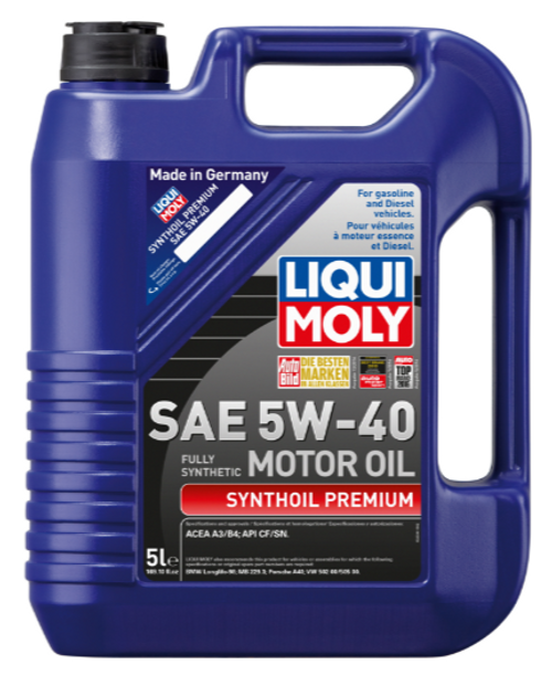 LIQUI MOLY Synthoil Premium 5W40 Engine Oil - 5 LITER