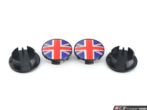 Center Cap (54mm) Union Jack - Set Of Four