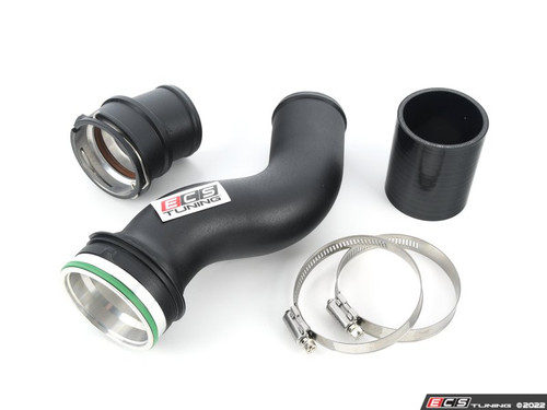 N55 Turbo Outlet Boost Pipe - Powdercoated Black