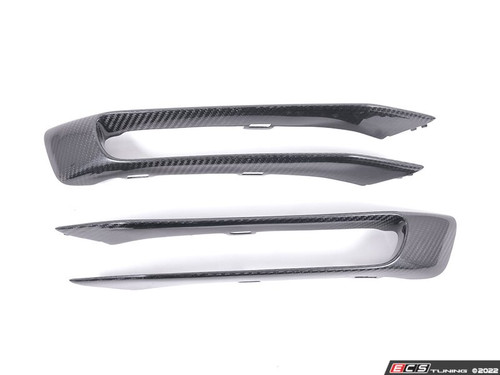 Rennline Carbon Fiber Front Air Duct Splitters - Carrera