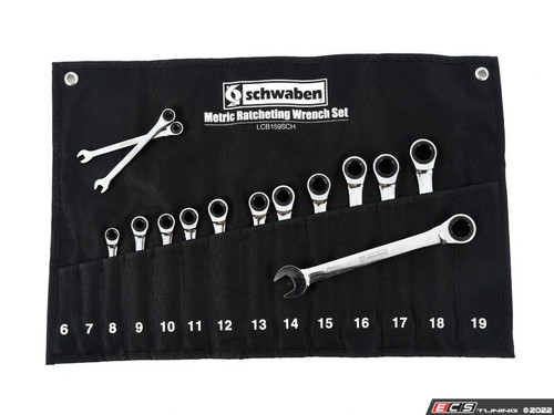 Metric Ratcheting Wrench Set - 6-19mm