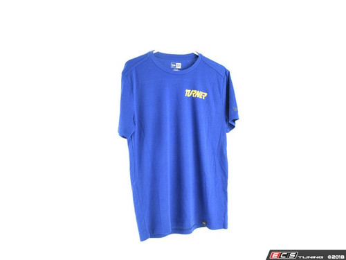 Blue With Yellow Turner Motorsport Short Sleeve T-Shirt - Large