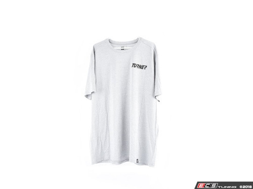 Grey With Black Turner Motorsport Short Sleeve T-Shirt - Large