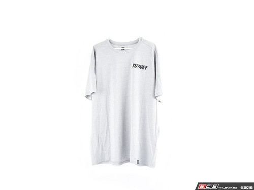 Grey With Black Turner Motorsport Short Sleeve T-Shirt - Medium