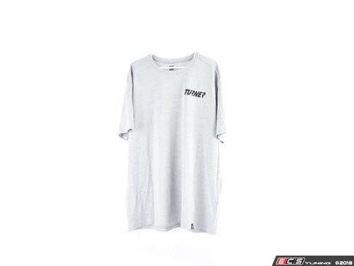 Grey With Black Turner Motorsport Short Sleeve T-Shirt - XL