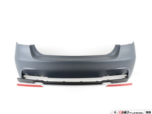 F30 M Sport Style Rear Bumper - Dual Exit