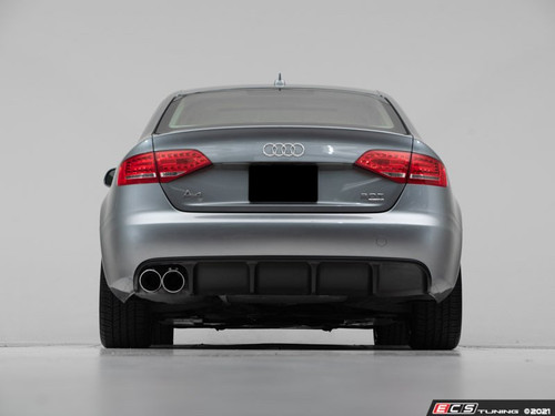 Audi B8 A4 Pre Facelift Non S-Line Rear Diffuser - Single Outlet - Matte Black