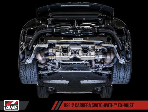 AWE Tuning 991.2 Carrera / S SwitchPath Exhaust for PSE Cars - Chrome Silver Tips