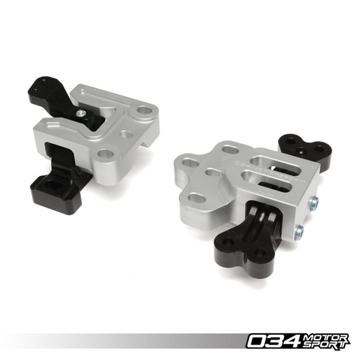 Motorsport Engine/Transmission Mount Pair, 8J/8P Audi A3/TT 3.2L & MkV Volkswagen R32, Billet Aluminum