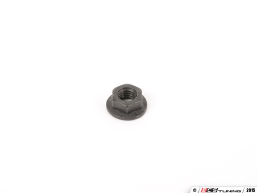 Black Zinc M6 Flanged Nut - Priced Each