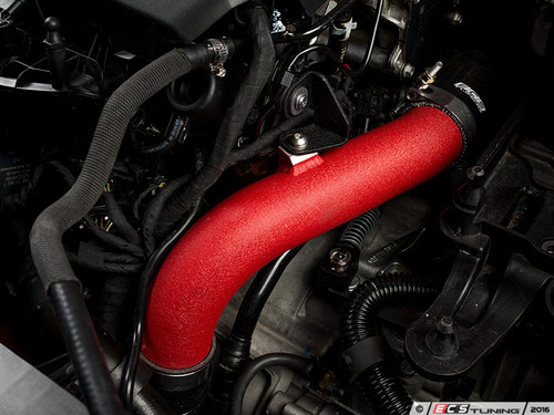 High Flow Turbo Outlet Pipe Kit - Wrinkle Red