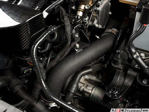 High Flow Turbo Outlet Pipe Kit - Wrinkle Black