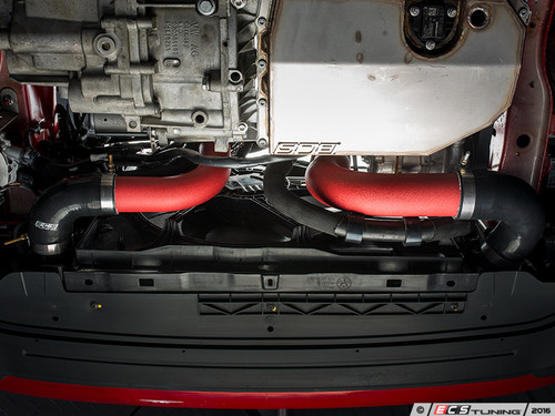 High Flow Intercooler Charge Pipe Kit - Wrinkle Red