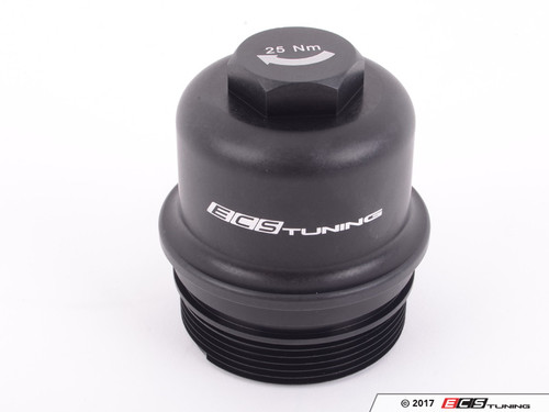Billet Aluminum Oil Filter Housing Cap - Black Anodized | ES3202749