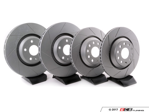 Front And Rear Slotted Brake Rotor Kit (340x30/310x22)