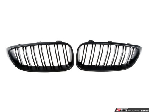 Dual Slats Blackout Grille Set - Matte Black | ES3426674