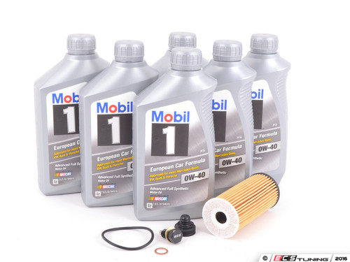 MINI Mobil 1 0w-40 Oil Service Kit Gen 3 2.0L - With ECS Magnetic Drain Plug