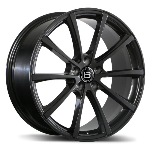 BR09 19x8.5 5x114.3mm +45 64.1mm | Gloss Gunmetal Finish