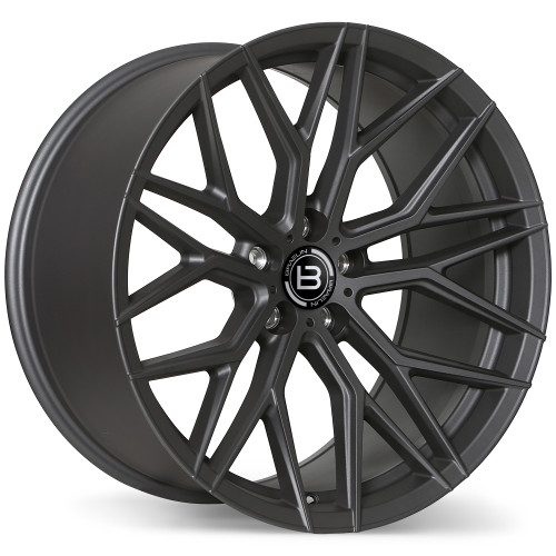 BR10 20x10.5 5x120.65mm +30 70.7mm | Matte Graphite Finish