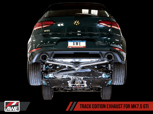 AWE Track Edition Exhaust for VW MK7.5 GTI - Diamond Black Tips