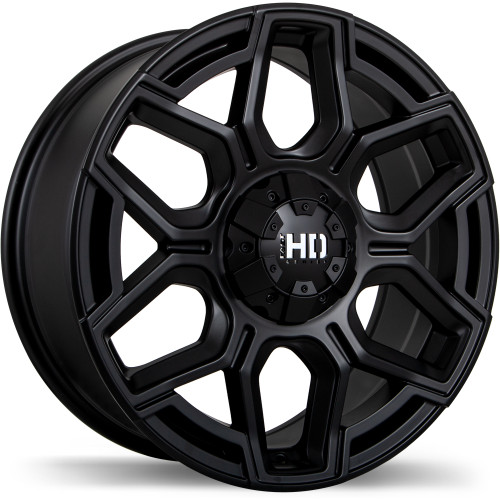 Thunder 17x8.0 6x127mm +20 78.1mm | Matte Black Finish