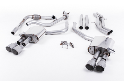 Milltek Cat Back Non-Resonated (Louder) with Quad GT-100 Titanium Trims (Sport Diff Models Only) Milltek Cat Back Non-Resonated (Louder) with Quad GT-100 Titanium Trims (Sport Diff Models Only)